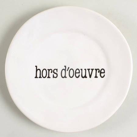 Just Words Canape Plate