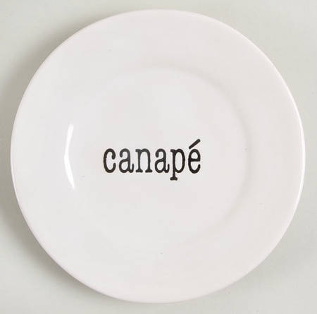 Just Words Canape Plate