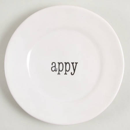 Just Words Canape Plate
