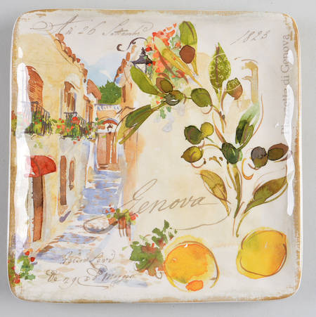 Piazzette Square Salad Plate
