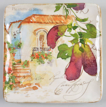 Piazzette Square Salad Plate