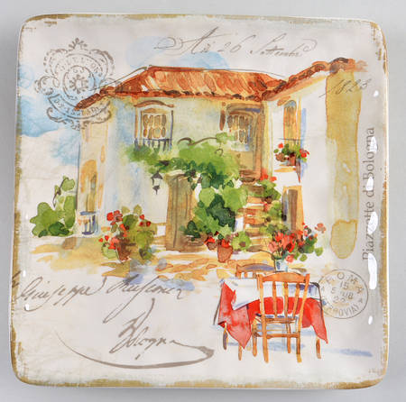 Piazzette Square Dinner Plate