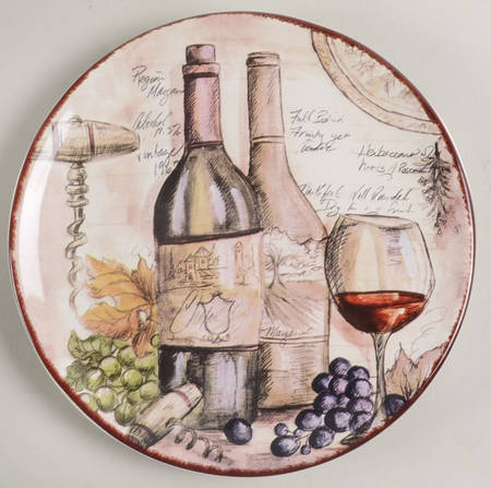 Vintners Journal 7" Plate for 2 Tier Server