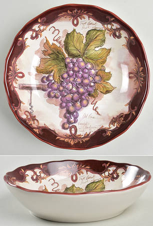 Vintners Journal 8" Soup/Pasta Bowl