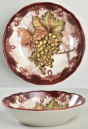 Vintners Journal 8" Soup/Pasta Bowl