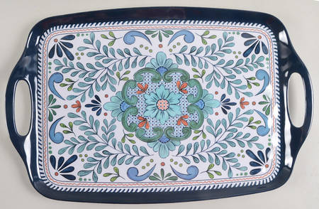 Talavera (Melamine) 19" Handled Tray