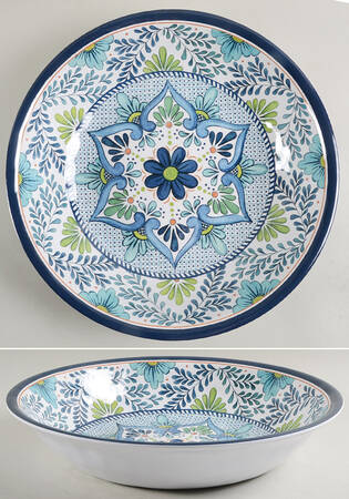 Talavera (Melamine) 13" Round Serving Bowl