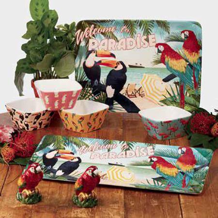 Paradise 19" Rectangular Melamine Platter