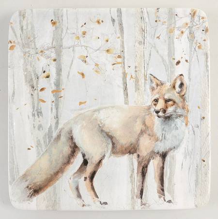 A Woodland Walk Square Salad/Dessert Plate
