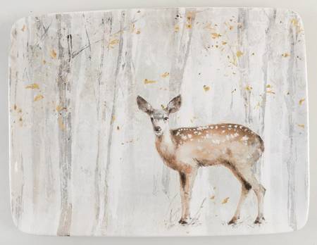 A Woodland Walk 16" Rectangular Serving Platter