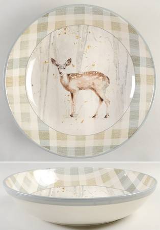 A Woodland Walk 13" Pasta Serving Bowl