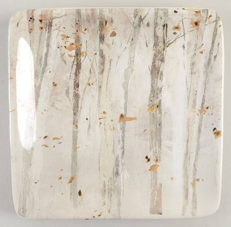 A Woodland Walk Square Canape Plate