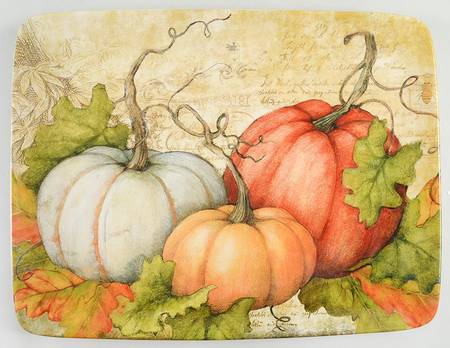 Autumn Fields 16" Rectangular Serving Platter