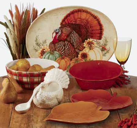 Autumn Fields 18" Oval Turkey Serving Platter