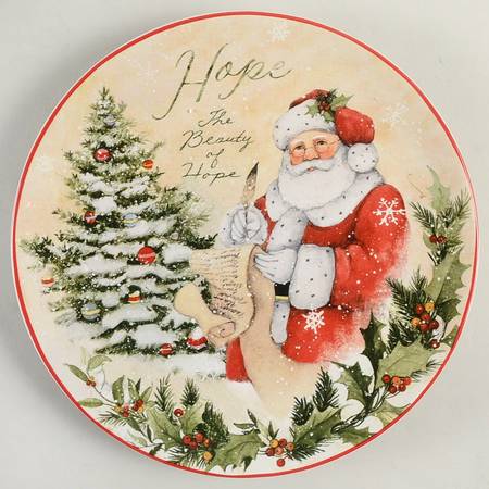 Holiday Wishes Salad/Dessert Plate