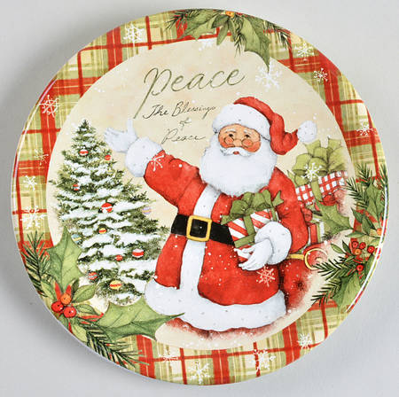 Holiday Wishes Canape Plate