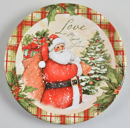 Holiday Wishes Canape Plate
