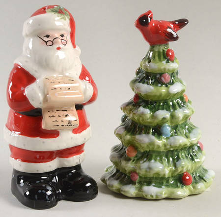 Holiday Wishes Figural Salt & Pepper Set