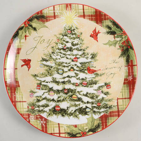 Holiday Wishes 13" Chop Plate (Round Platter)