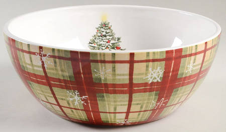 Holiday Wishes 10" Round Serving Bowl