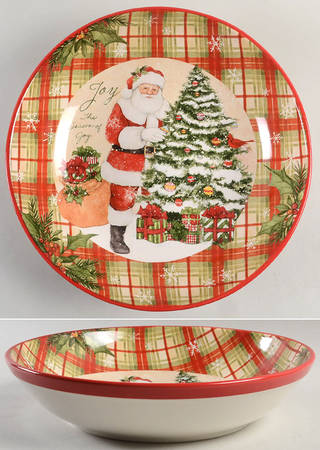 Holiday Wishes 13" Pasta Serving Bowl