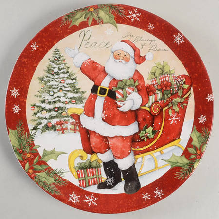 Holiday Wishes Dinner Plate