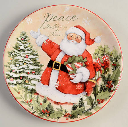 Holiday Wishes Salad/Dessert Plate