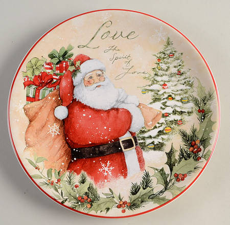 Holiday Wishes Salad/Dessert Plate