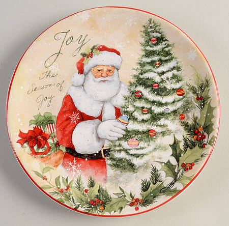 Holiday Wishes Salad/Dessert Plate