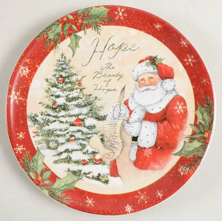 Holiday Wishes 7" Plate for 2 Tier Server