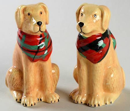 Home for Christmas Figural Salt and Pepper