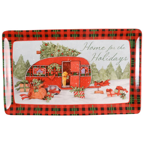 Home for Christmas 13" Rectangular Serving Platter