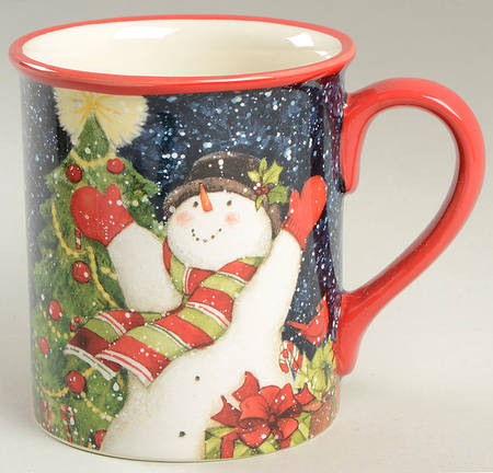 Starry Night Snowman Mug