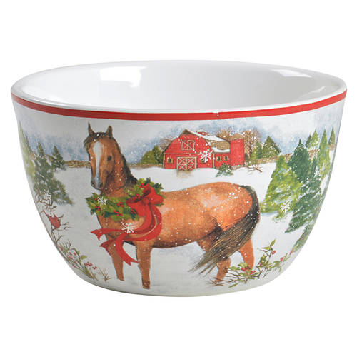 Christmas on the Farm Individual Ice Cream Dish