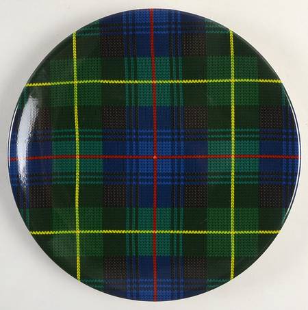 Christmas Plaid Salad/Dessert Plate