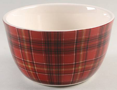 Christmas Plaid Individual Ice Cream Dish