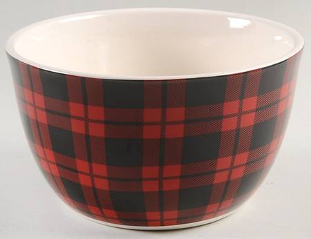Christmas Plaid Ice Cream Dish-Individual by Certified International