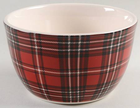 Christmas Plaid Individual Ice Cream Dish