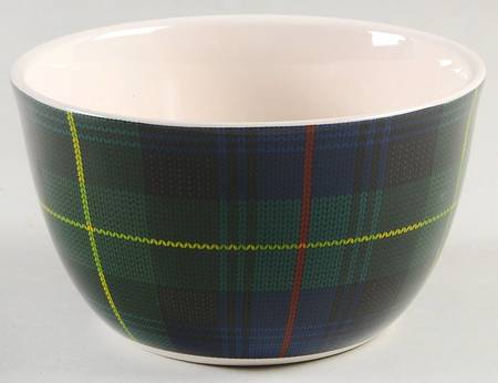 Christmas Plaid Individual Ice Cream Dish