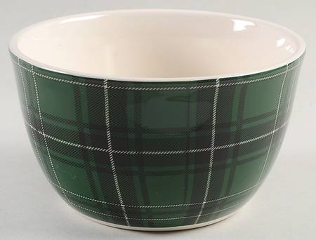 Christmas Plaid Individual Ice Cream Dish