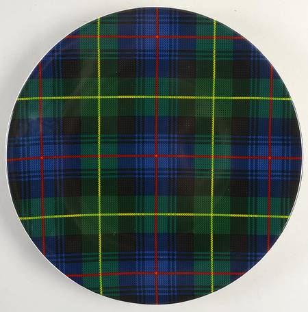 Christmas Plaid Dinner Plate