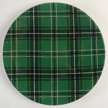 Christmas Plaid Dinner Plate