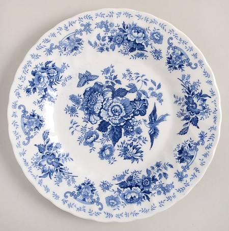 Oriental Garden Dark Blue Salad Plate