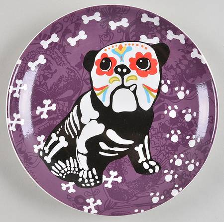 Skeleton Pets Salad Plate