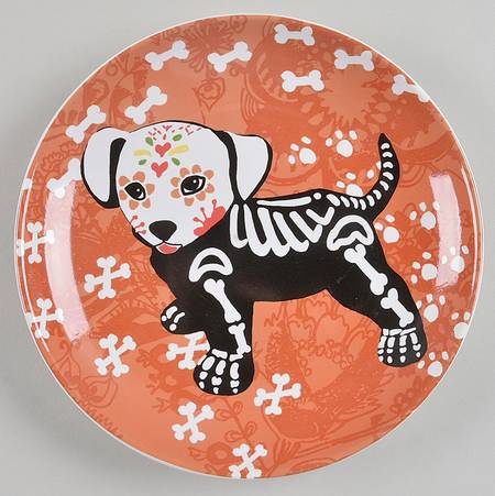 Skeleton Pets Salad Plate