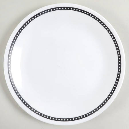 Black and White Luncheon Plate