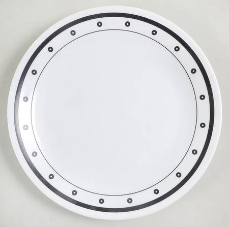 Black and White Luncheon Plate