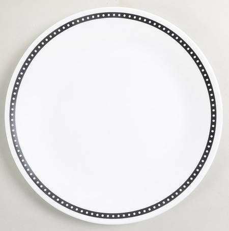 Black and White Dinner Plate