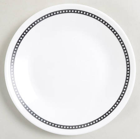 Black and White Bread & Butter Plate