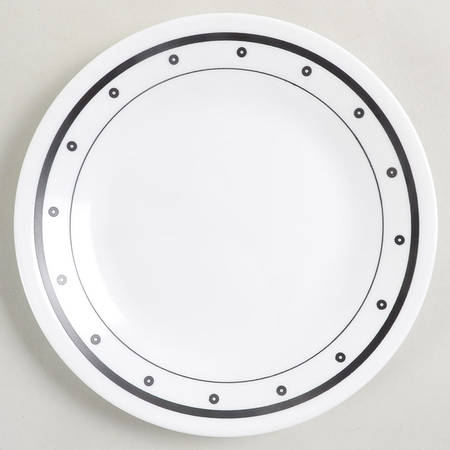 Black and White Bread & Butter Plate